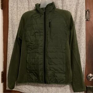 Orvis Green Hybrid Performance Puffer Jacket Size Large